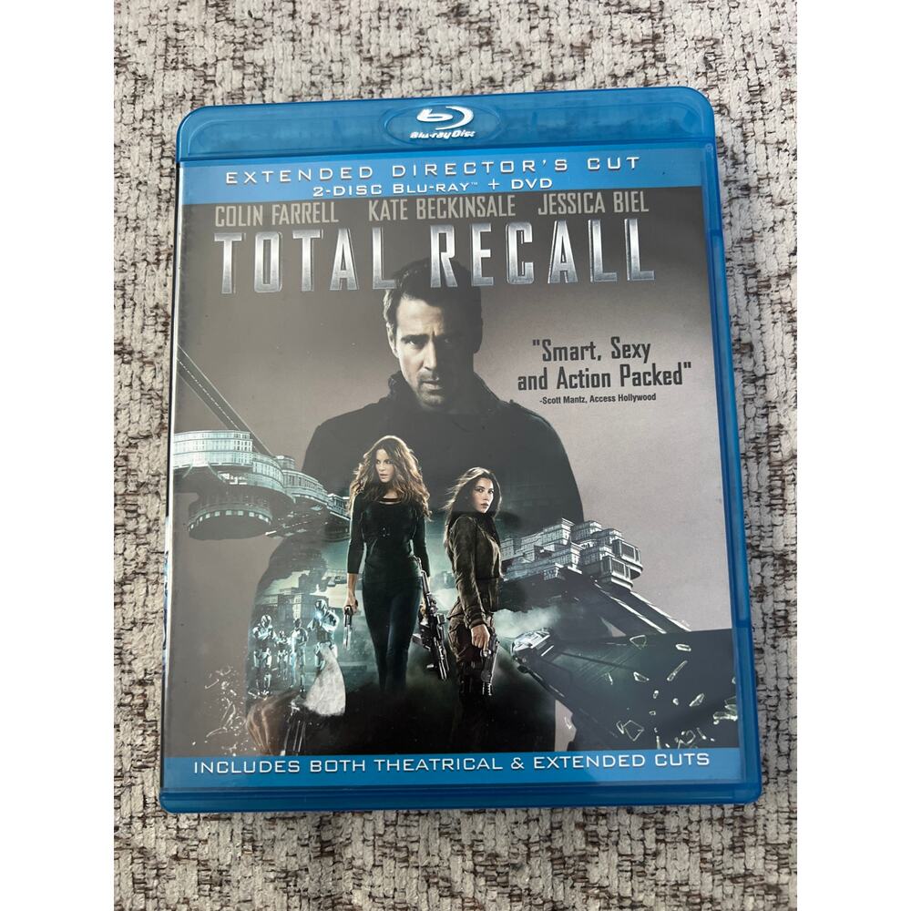 Total Recall Colin Farrell Action Thriller Blu-Ray DVD Combo Movie